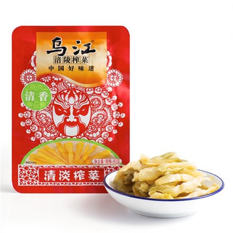 重庆特产乌江涪陵榨菜-清淡口味80g