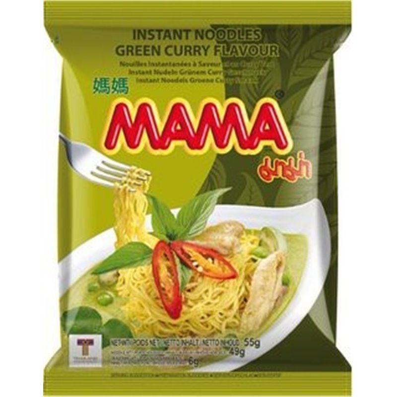 全球排名前十名 MAMA 泰式绿咖喱口味方便面55g