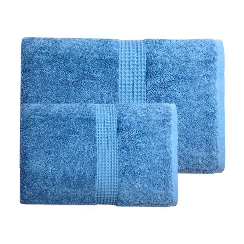 PUCHIKA 毛巾 一大一小组合装 蓝色